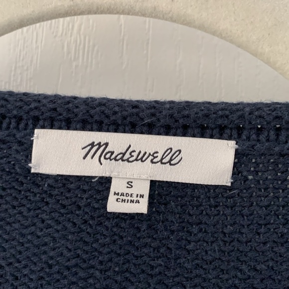 Madewell Conway Sweater Size Small striped knit nautical cotton - Picture 4 of 14